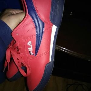 Fila red shoes